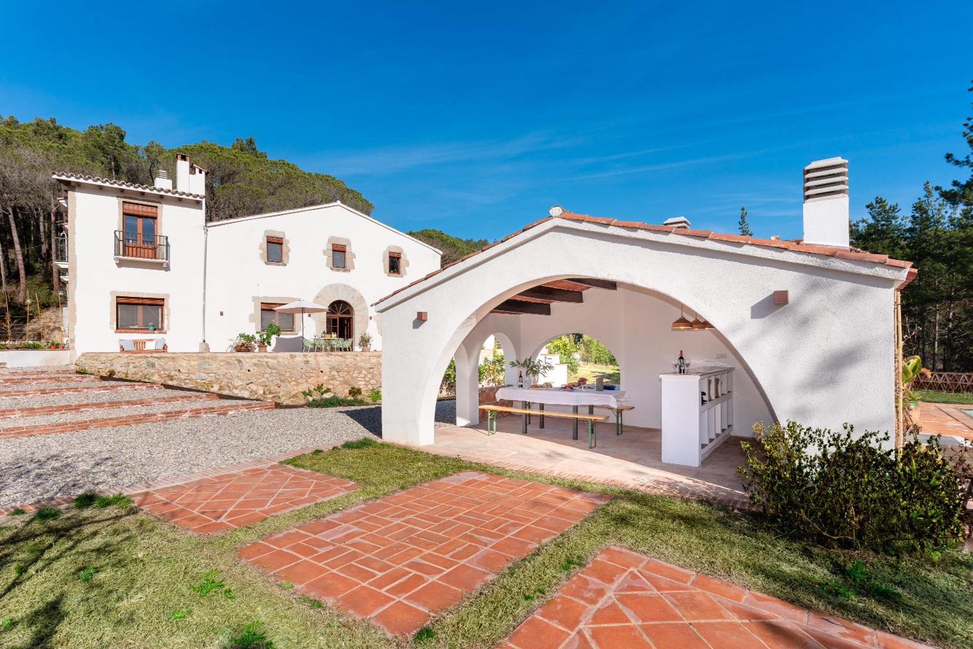 Sant Iscle De Vallalta La Terraza - Grosszuegiges Appartment In Katalanischer Masia מראה חיצוני תמונה