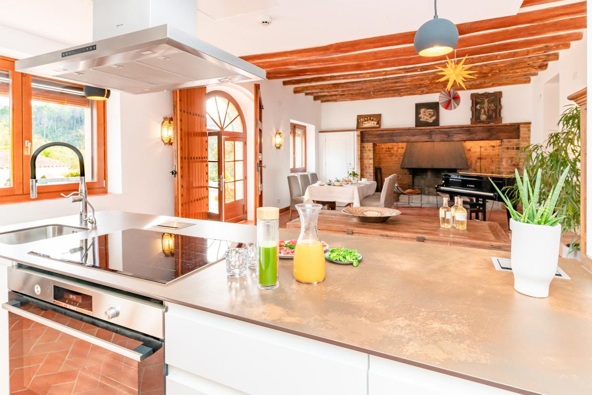 Sant Iscle De Vallalta La Terraza - Grosszuegiges Appartment In Katalanischer Masia מראה חיצוני תמונה